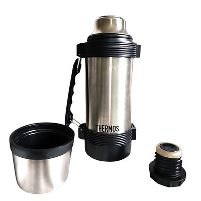 Thermos 1L Stainless Steel Bottle Includes Lid & Stopper #650 Durable & Portable
