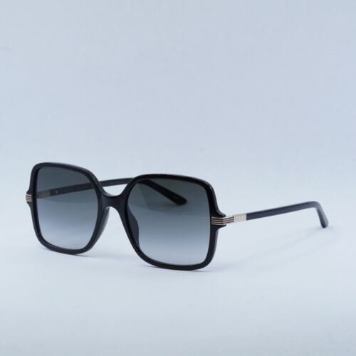 Pre-owned Gucci Gg1449s 001 Black/grey Gradient 55-19-140 Sunglasses Authentic