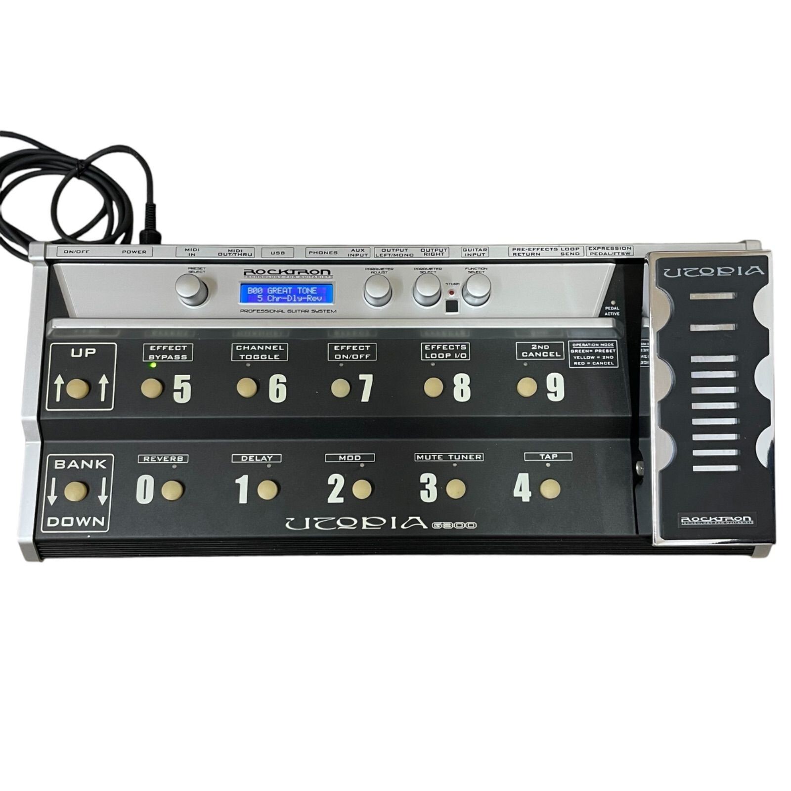 Rocktron Utopia G300 Multi-Effects Pedal w/ Power supply