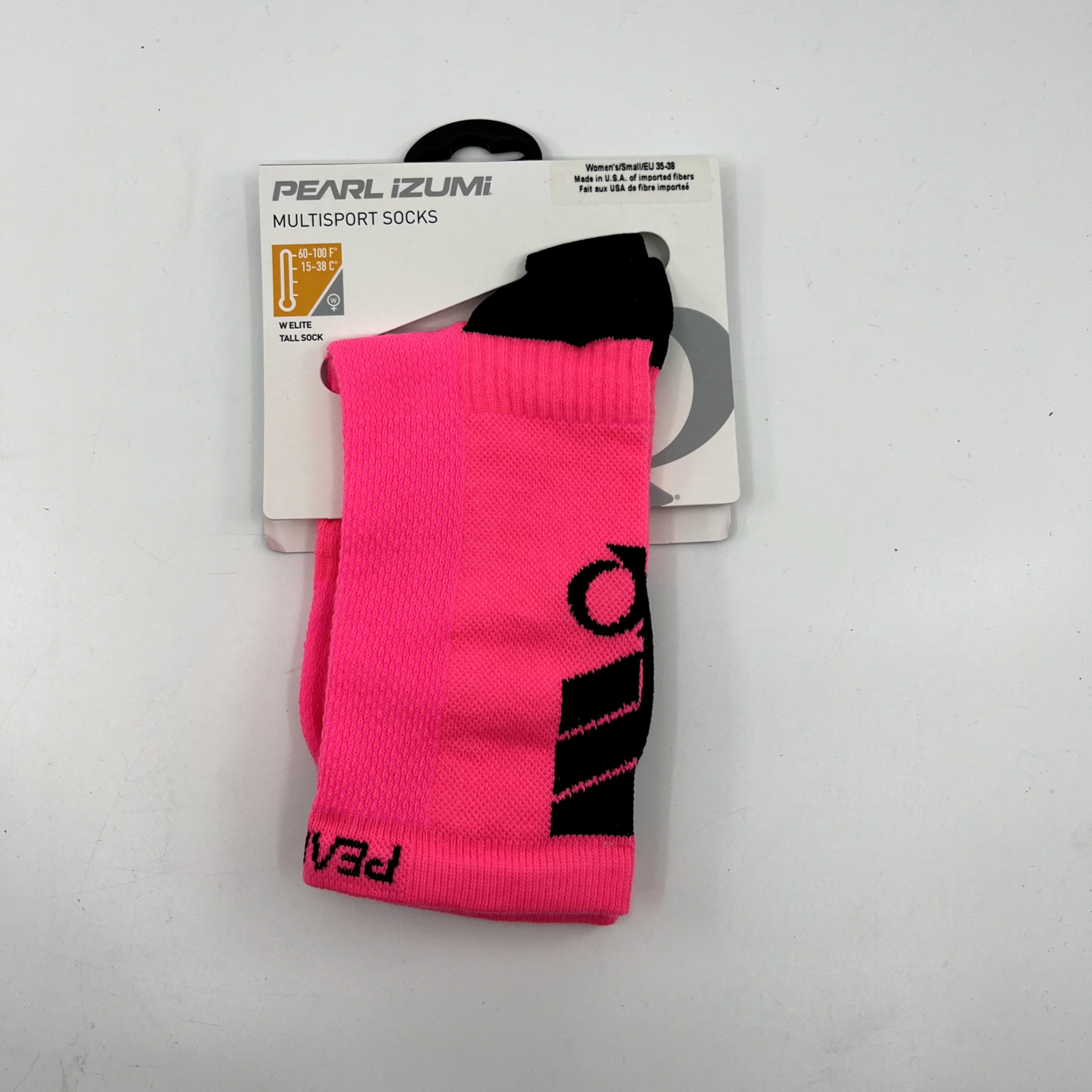 NEW Pearl Izumi Women's Elite Tall Sock Screaming Pink Cycling