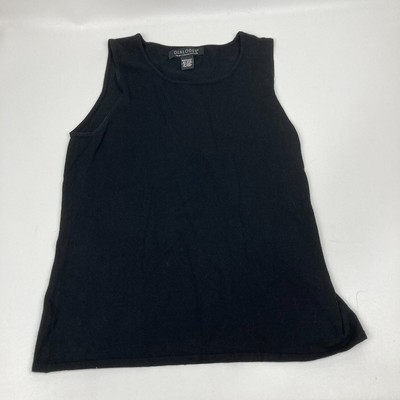 Women's Dialogue Sz Med Tank top Black