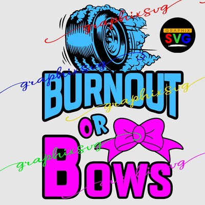 Gender Reveal SVG, Pink or Blue SVG, Team Burnout, Boy or Girl, Team Bows, EPS