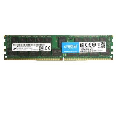 Crucial 32G 288-Pin DDR4 ECC Registered RDIMM 2400 PC4-19200 2Rx4 Server RAM LOT