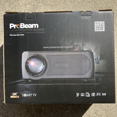 ProBeam BU60PST 8K 6200 Lumen Laser Projector Brand New, Black