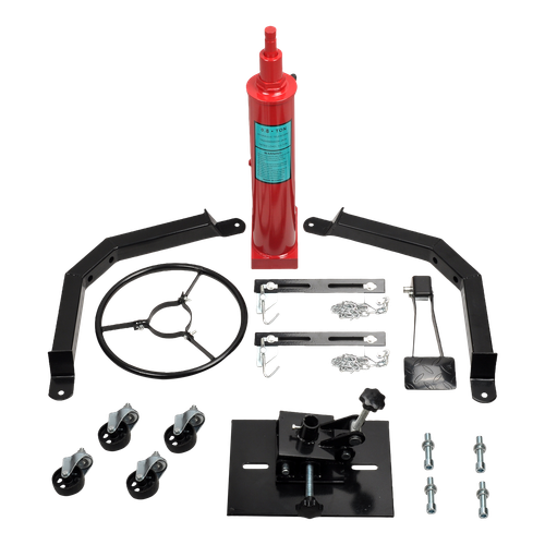 1660 LBS 2 Stage Hydraulic Transmission Jack with 360°Swivel Wheels Lift Hoist