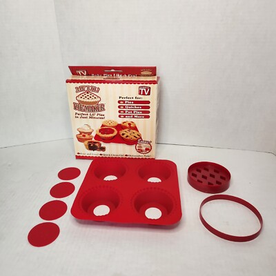 My Lil' Pie Maker Quiches Desserts Bonus Pie Cutters New In Open Box 