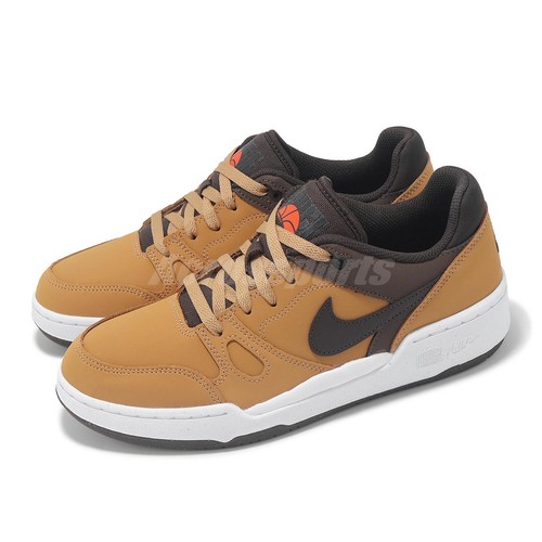 Мужская повседневная обувь Nike Full Force Low Premium из льна в стиле барокко коричневого цвета HF7734-200