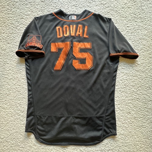 Camilo Doval 2021 SF Giants Game Used Sat. Alt. Black Jersey