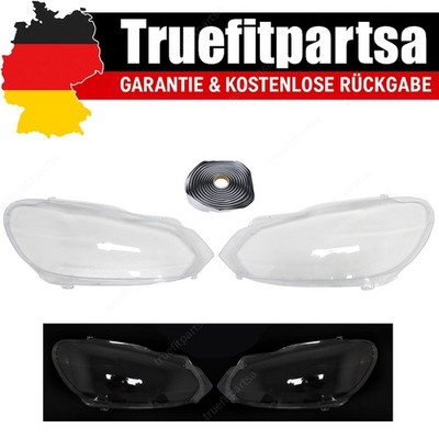  2x Scheinwerferglas Streuscheibe links rechts Set für VW Golf VI 6 2008-2013  