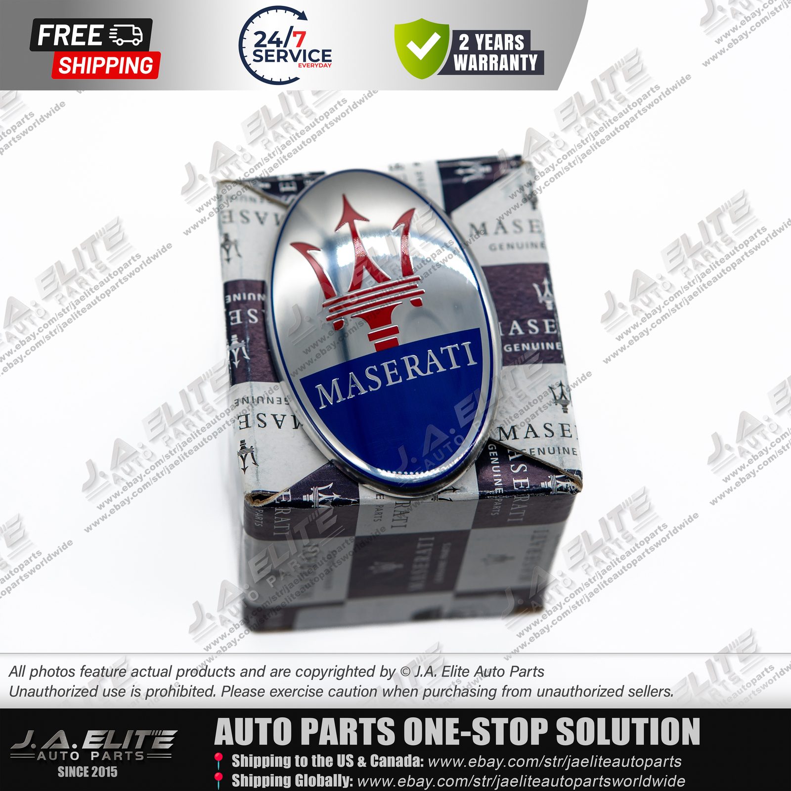 Genuine Maserati Front Grill Emblem for 4200 GranCabrio