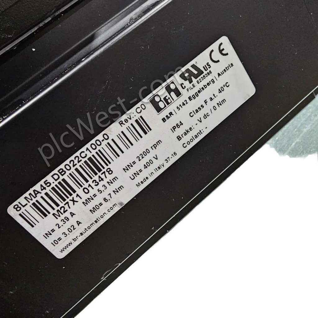 B&R 8LMA45.DB022C100-0 Rev. C0 ACOPOS SERVO MOTOR — 2
