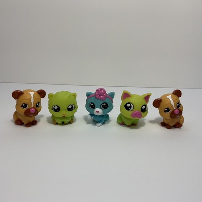 Tic Tac Toy XOXO Pets Blip Friends Mixed Lot of 5 Toy Animal Figures - No Wings