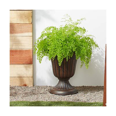 Arcadia Garden Products PL00CP Classic Traditional Plastic Urn Planter, 16" x...