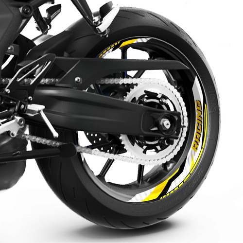 P03B For Kawasaki Ninja ZX-14R 12-20 Yellow 17'' Rim Wheel