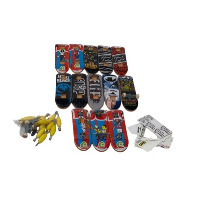 Tech Deck Bundle 13 Deck Boards Plus Misc Tools Wheels Stickers