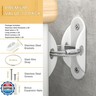 Booda Brand Furniture Anchors (10 Pack) for Baby Proofing, Furniture Straps Anti Tip Furniture Anchor Securing 400 lbs/Keep Baby Pet Safety from Falling Furniture, Metal White Earthquake Straps