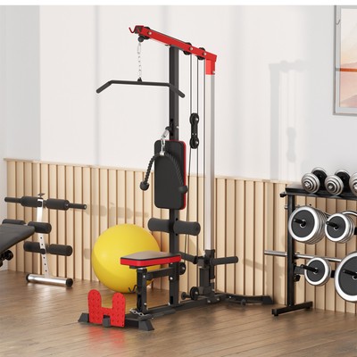 LAT Pull Down Machine Adjustable LAT Pull Down & LAT Row Cable Machine Home Gym