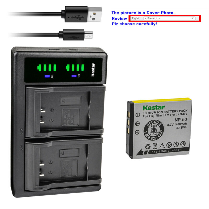 Kastar Np-50 Battery Ltd2 Usb Charger For Fujifilm Finepix Xp100 Xp110 Xp150 X20