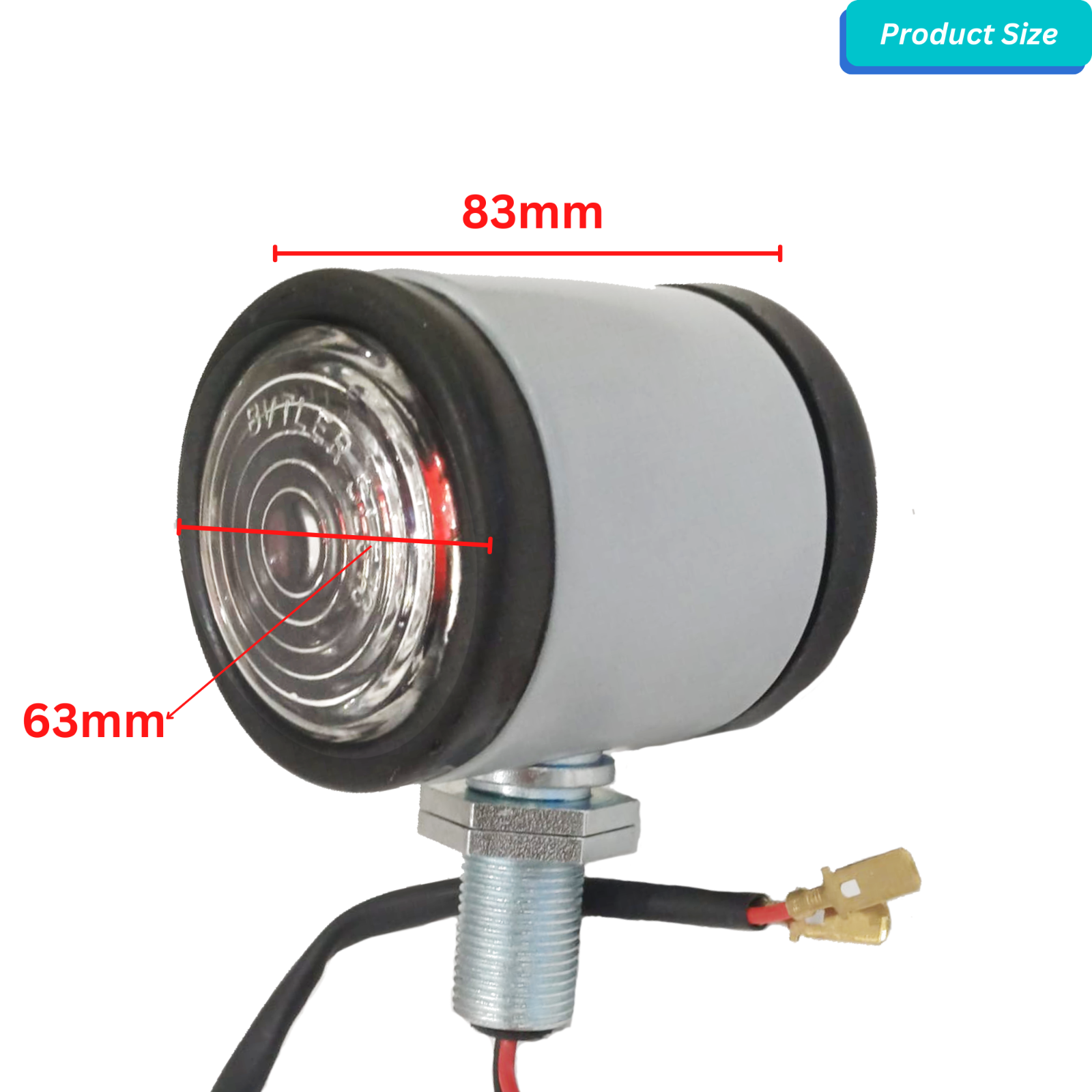 Ford Tractor Grey Headlight with Butler fits 2N, 9N, 8N, 600, 800, NAA 310066F