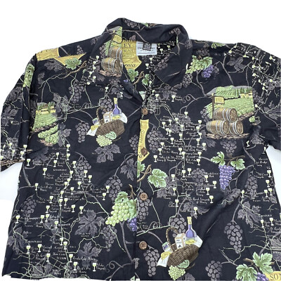 NEW SONOMA COUNTY WINERIES X David Carey Originals Men s MEDIUM Hawaiian Shirt