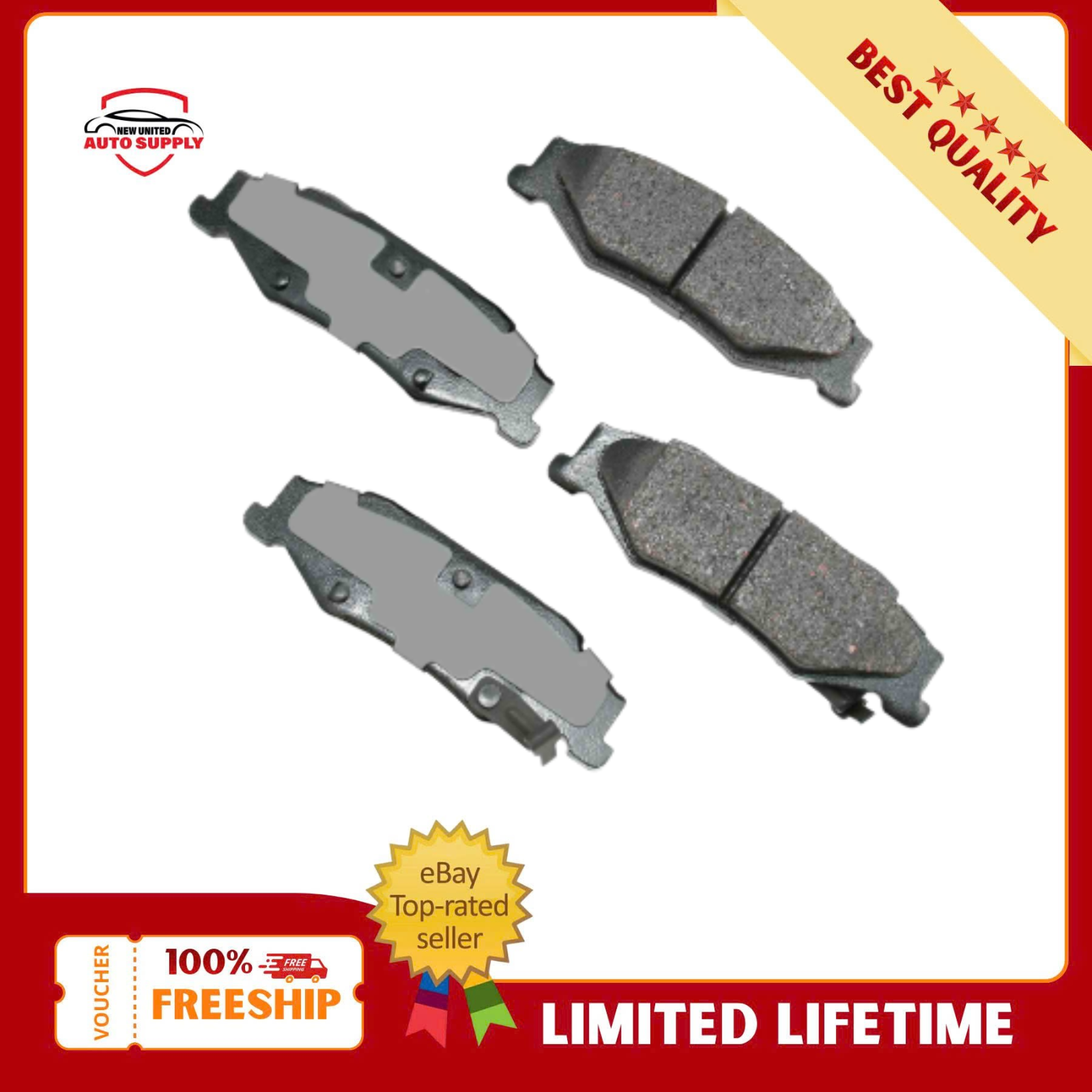 Ceramic Rear Brake Pads ACT732 Fits 1997-2013 Chevy Corvette Cadillac XLR