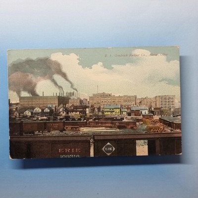 Akron O.H Postcard C1910 America B.F.Goodrich Rubber Plant