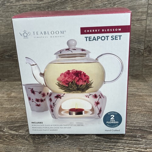 TeaLogic Becher, Tasse Cherry Blossom Kirschblüten für 0,32L weiß rosa