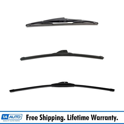 Trico Tech & Exact Fit Windshield Wiper Blade Front & Rear 3pc Set
