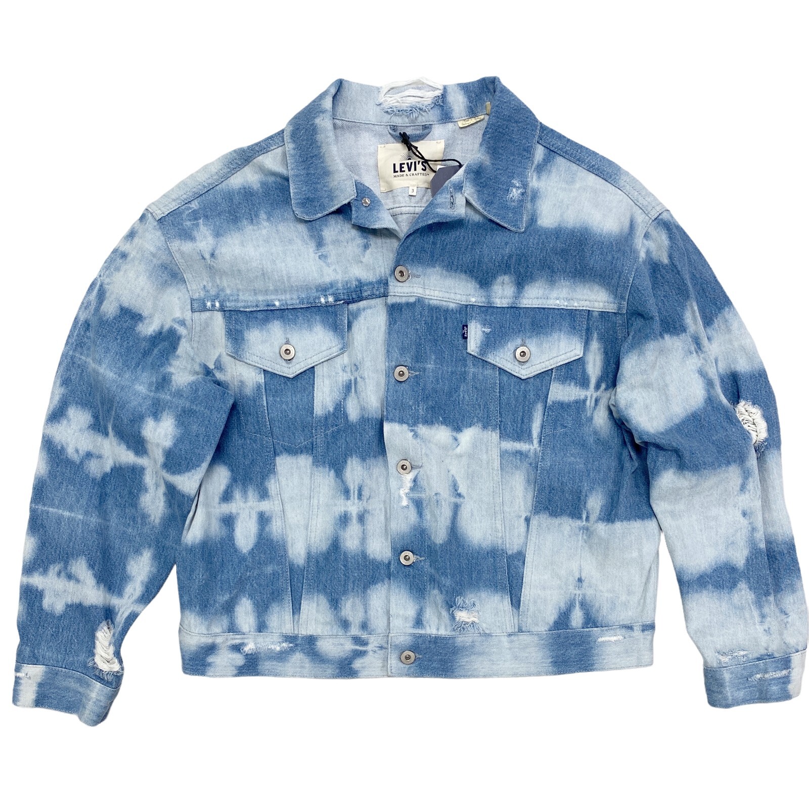 

Новая женская джинсовая куртка свободного кроя Levis Made - Crafted Trucker, размер 3 (большой), Синий