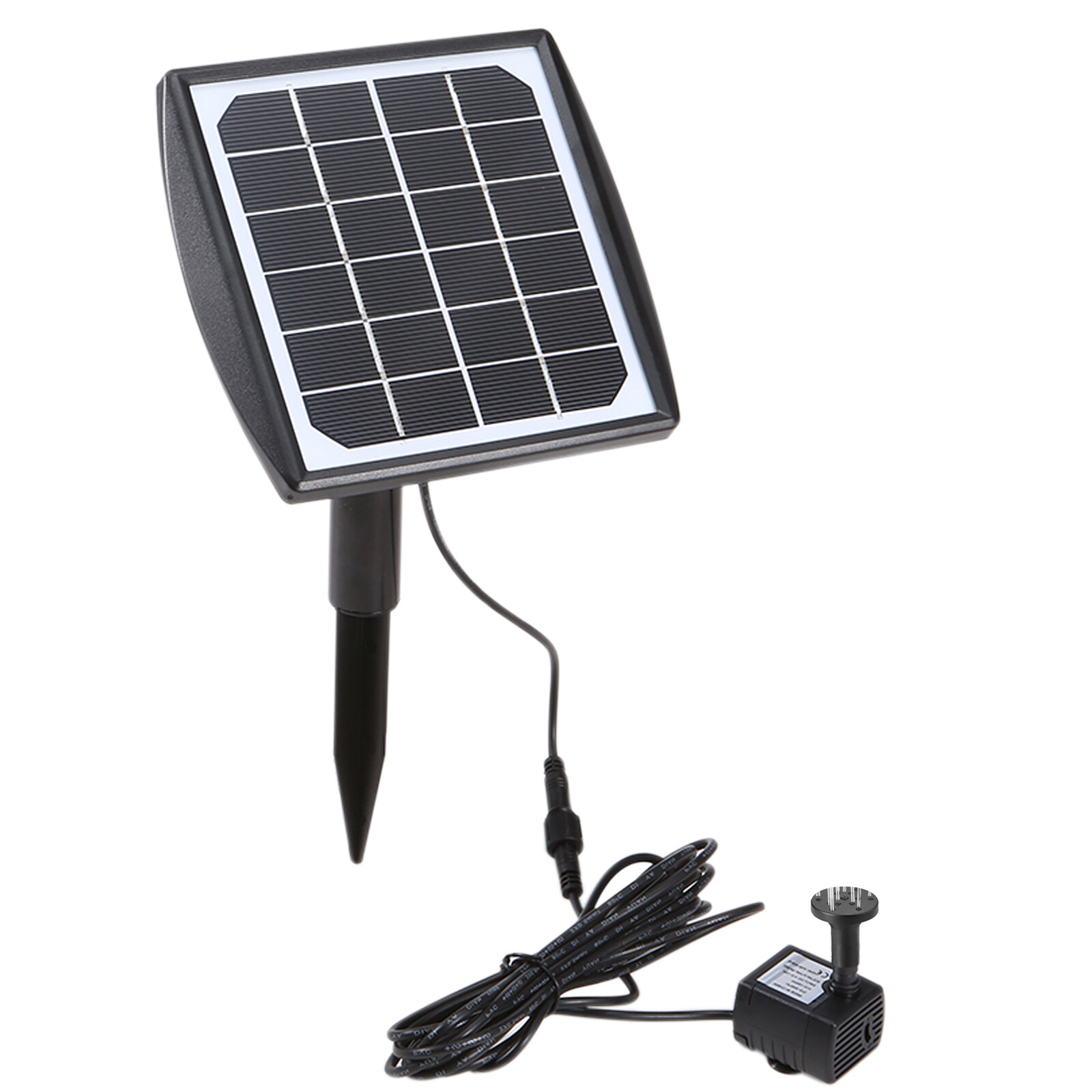 Solar Powered Fountain Pump Water Pump with Adjustable Solar Panel DIY Birdbath