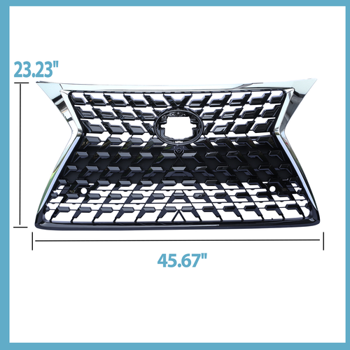 For 2014 2015 2016 2017-2022 LEXUS GX460 Front  Grille Luxury Grill Style Chrome