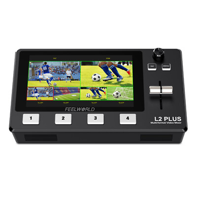 FEELWORLD L2 PLUS Live Video Mixer Switcher 5.5 inch LCD Touch Screen - OPEN BOX