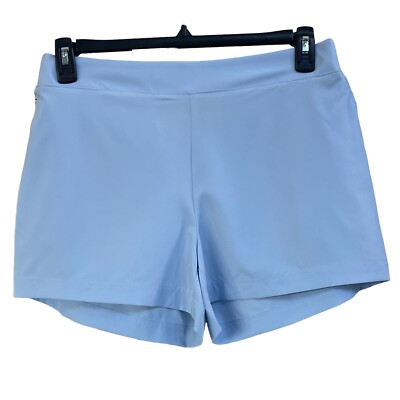 Telluride Large Shorty Shorts Flat Front Lightweight Quick Drying Pockets Blue