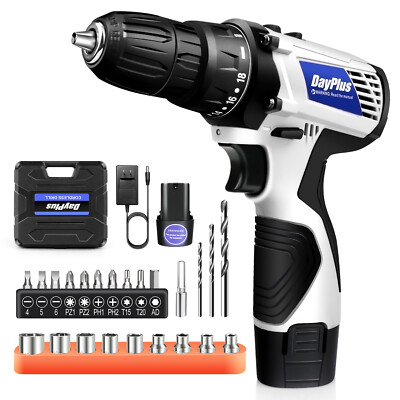 Cordless Drill Electric Screwdriver Rechargeable Small Hand Drill 2-Speed 16.8V