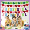 St Patricks Day Decorations Felt Shamrock Garland, Fufuddz Easter Bunny Banner Valentines Holiday Decor for Home Mantle Fireplace Office Wedding Happy Birthday Party Supplies Gifts for Women Girls