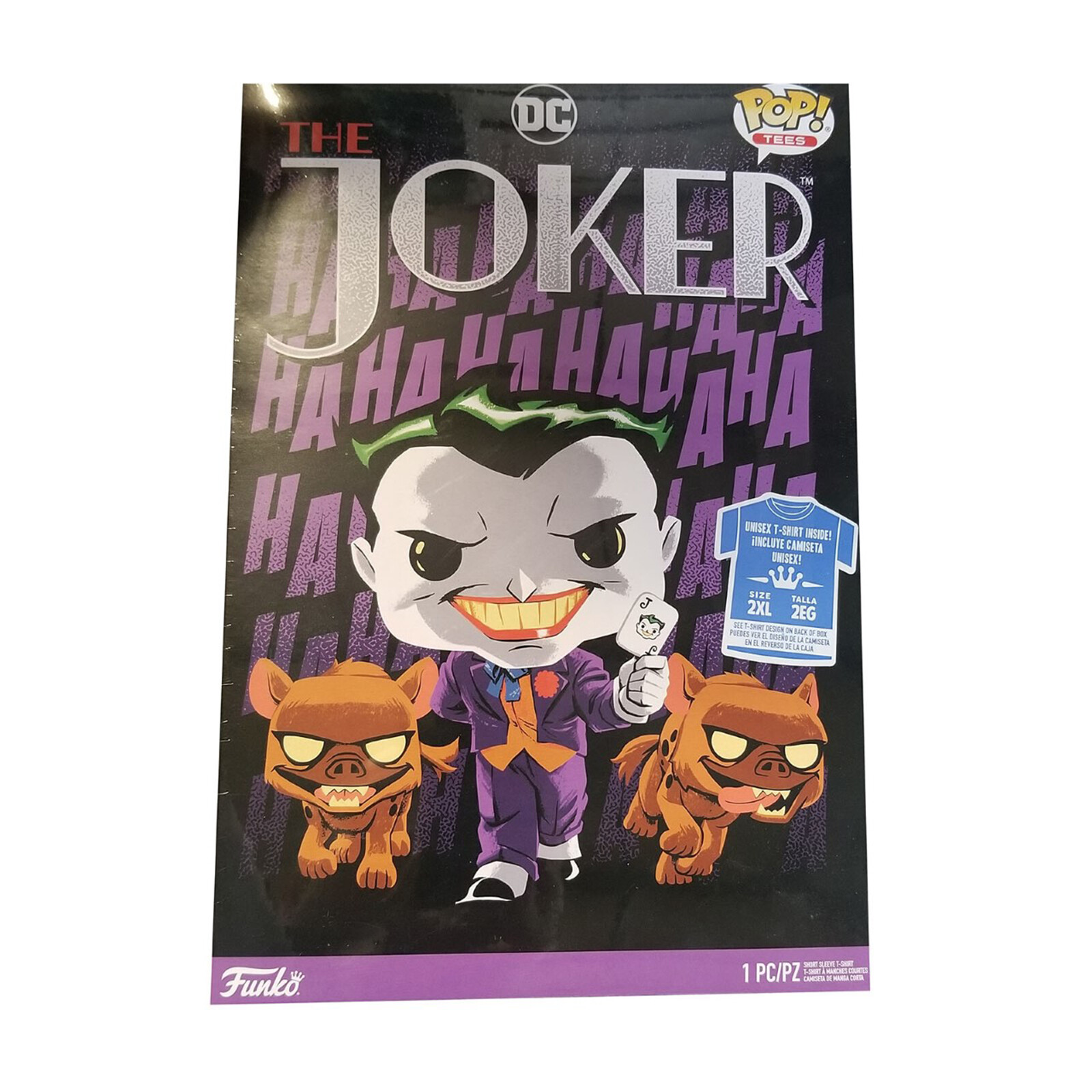 Футболки Funko DC в штучной упаковке The Joker Tee Shirt для взрослых НОВЫЕ В НАЛИЧИИ