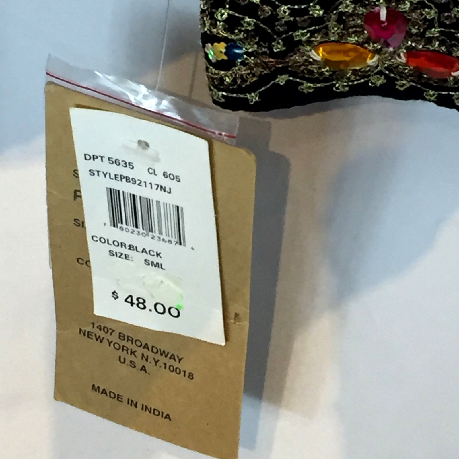 New Direction Sport Jacket Ladies Black Cotton Bejeweled Trim Sz Small NWT Lined