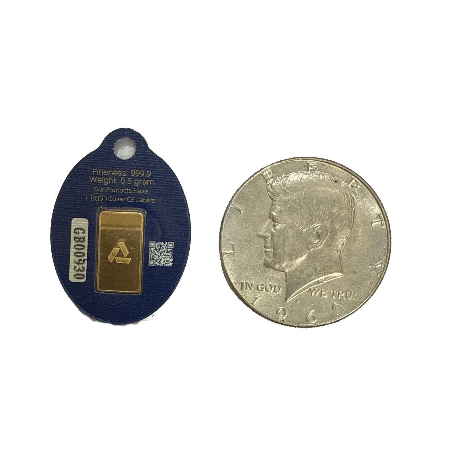 AgaBullion 1/2 g .9999 Fine Gold Bar 0.5 Half Gram - Keychain In Assay Card  | eBay