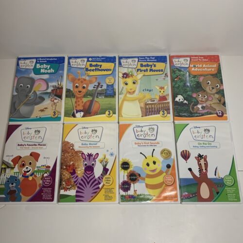 Lot of 8 Kids Learning Baby Einstein Collection DVDs 3,6,9, And 12 Months Lot of 8 Kids Learning Baby Einstein Collection DVDs 3,6,9, And 12 Months