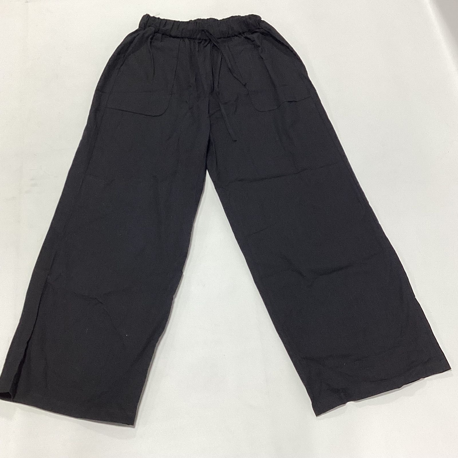 Womens Black Flare Cut Pants Size S Small EUC