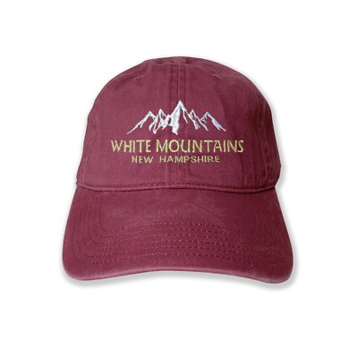 White Mountains National Forest in New Hampshire Embroidered Cap hat camping hat