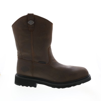 

Harley-Davidson Altman Safety Toe Warterproof Мужские коричневые мотоциклетные ботинки 12, Коричневый, Harley-Davidson Altman Safety Toe Warterproof