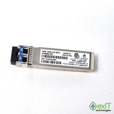 HPE BladeSystem c-Class 10Gb SFP+ LR Module 455886-B21 455888-001 456097-001