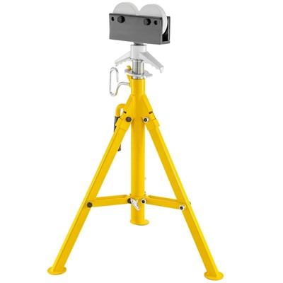 VEVOR 0.5-12 inch Roller Pipe Stand Adjustable Height 32''-55'' Pipe 2500Lb Capaci