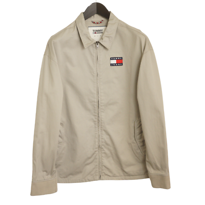 Beige tommy hilfiger jacket discount