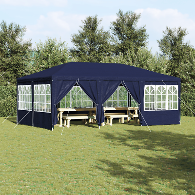 vidaXL Party Tent Blue 600 x 400 x 266 cm Polyethylene