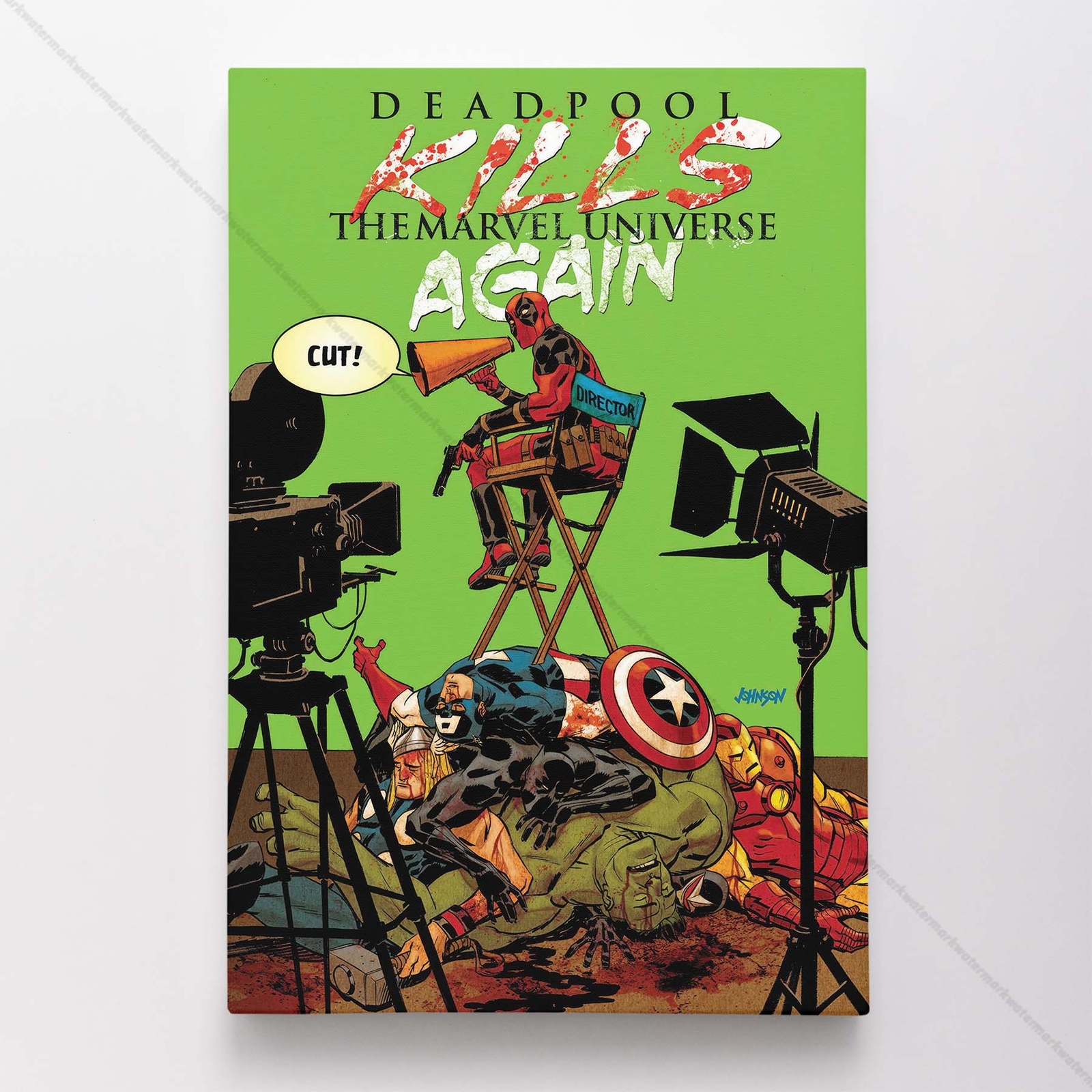Deadpool Poster Canvas Marvel Comic Book Cover Art Print #14123