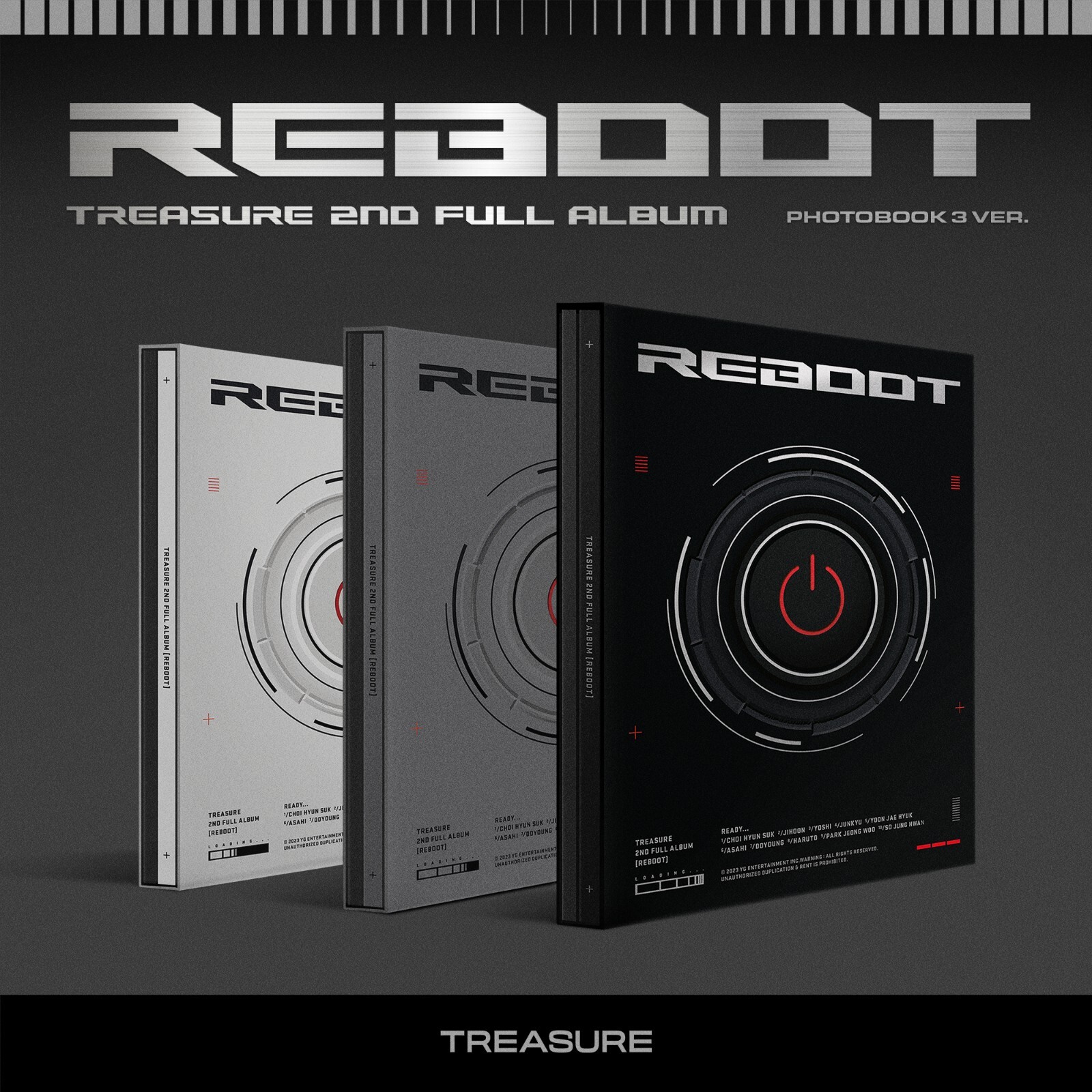 TREASURE 公式グッズ REBOOT 2ND FULL ALBUM YG TAG VER