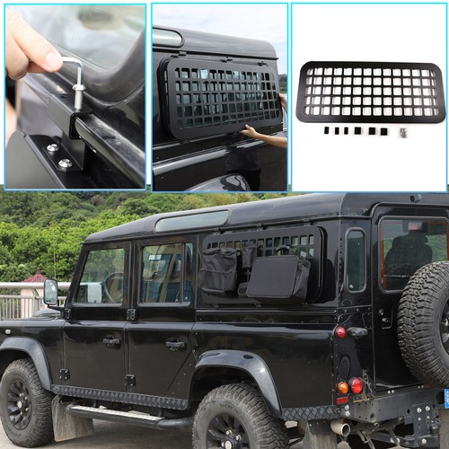 Aluminum Alloy Rear Side Window Guards For Land Rover Defender 90