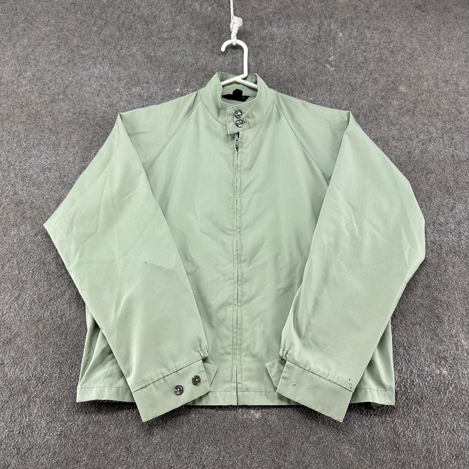 USA VINTAGE 70s TOWN CRAFT JACKET オマケ付き VINTAGE Towncraft Jacket Mens M Green Mint Bomber Full Zip